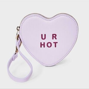 a new day Heart-Shaped Lavender Wristlet